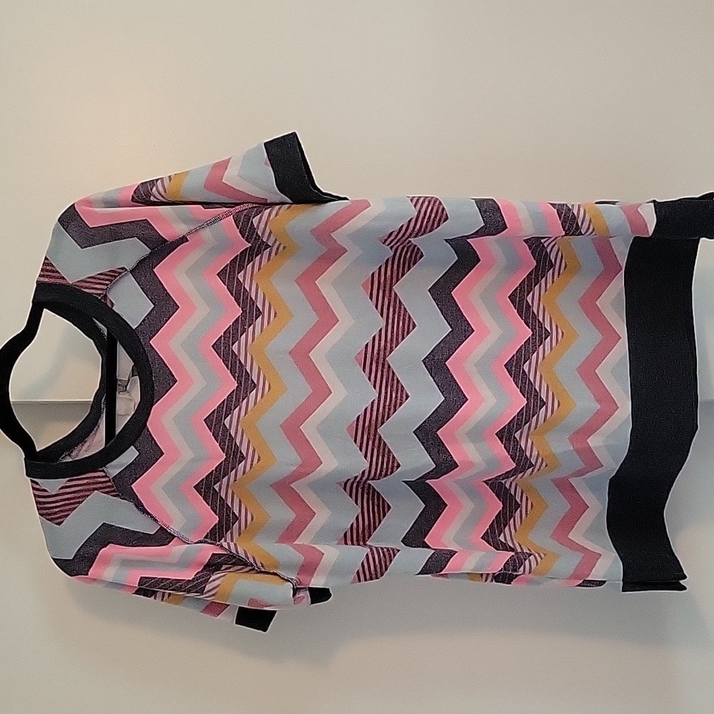 Honeyme super soft chevron top size XL